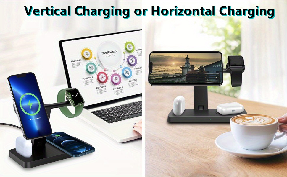 upgrade your wireless charging experience with this 4 in 1 portable foldable magnetic suction charger details 2