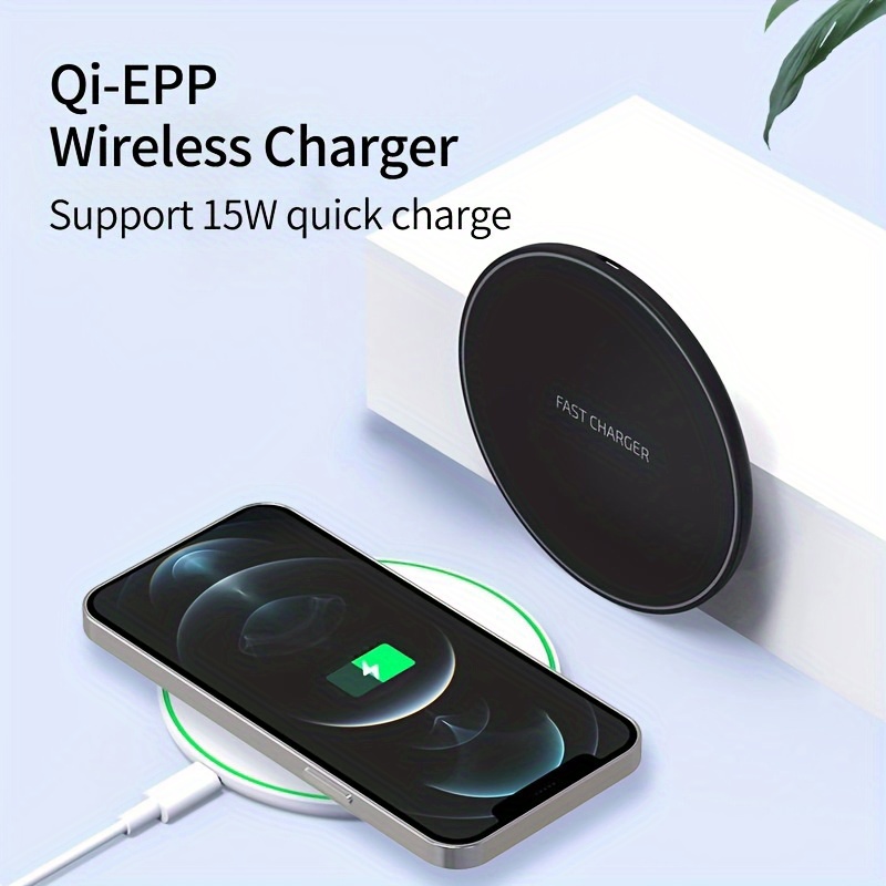 qi 15w max fast wireless charging pad fast wireless charger pad compatible with iphone 14 13 12 qi wireless charger for samsung galaxy s23 s22 note 20 30 ultra android phone only for phone which has qi certified charging station details 0