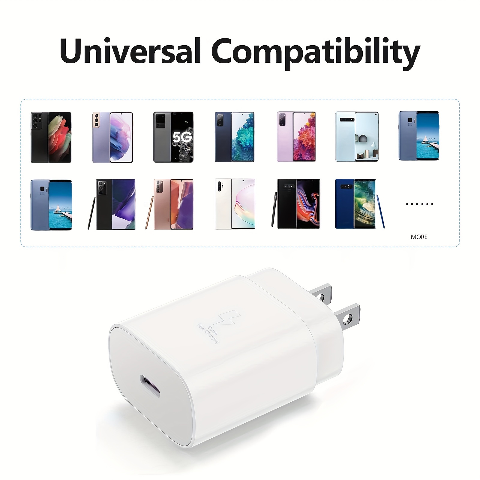 usb c charger super fast charging type c android phone charger with cable cord for samsung galaxy s23 ultra s23 s23 s22 s22 ultra s22 note 10 20 s20 s21 galaxy tab s7 s8 details 5