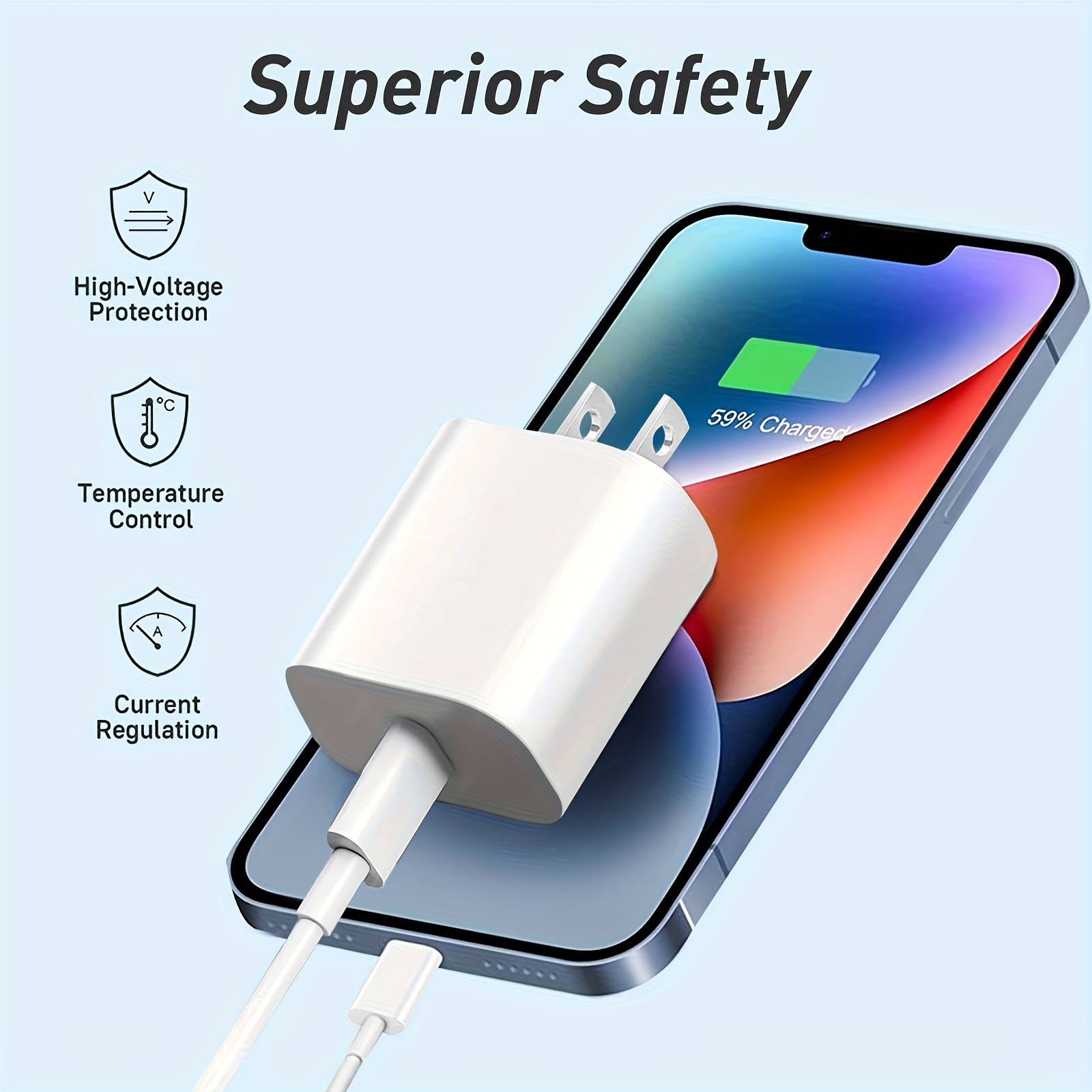for iphone charger super fast charging for ipad charger usb c wall charger fast charging 4ft cable compatible with iphone14 14 pro max 13 13pro 12 12 pro 11 11pro xs ipad details 1