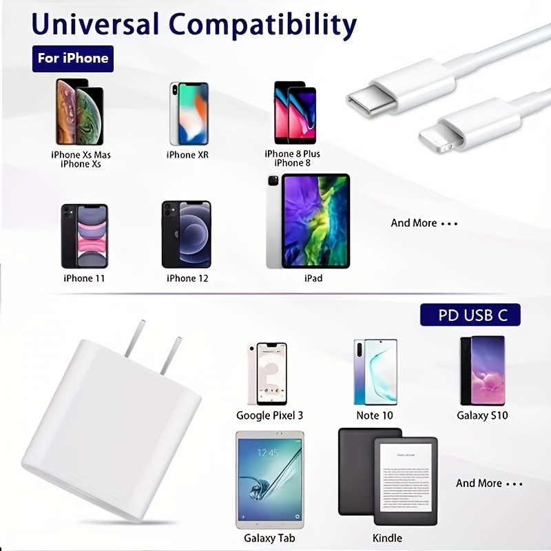for iphone fast charger 25w wall type c for apple charging cable mobile phone power adaptation compatible with iphone 14 13 12 11 pro max xr xs x ipad details 6