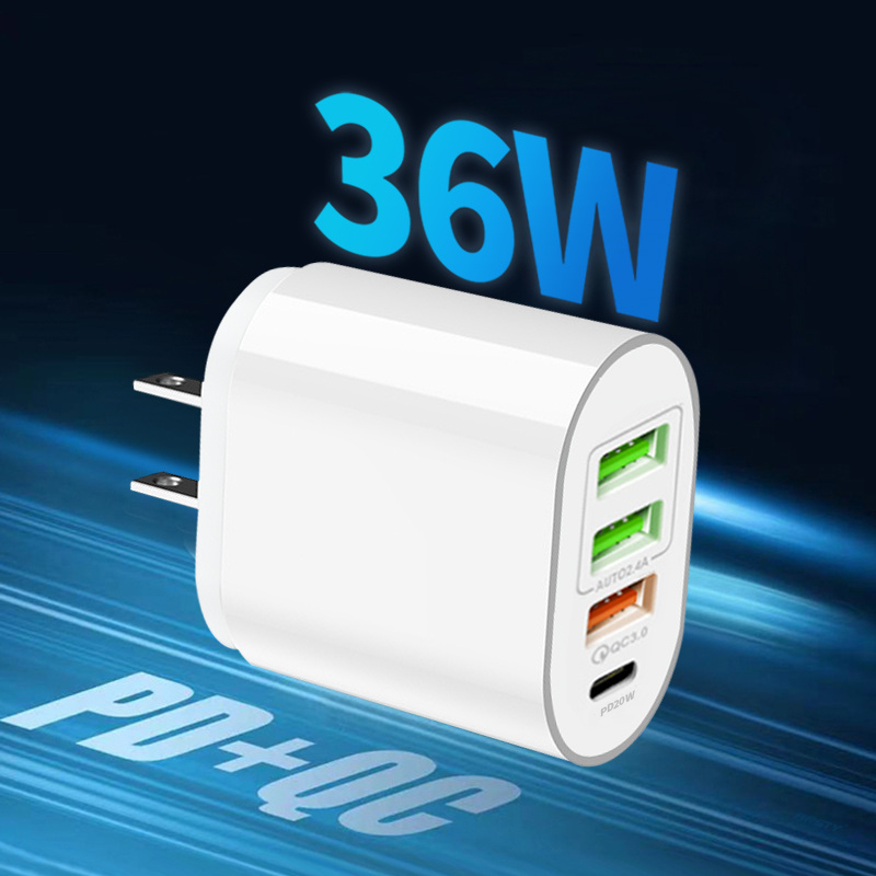 36w fast charging adaptor with 3usb pd20w interfaces fast charging adaptor gift for birthday easter presidents day details 1
