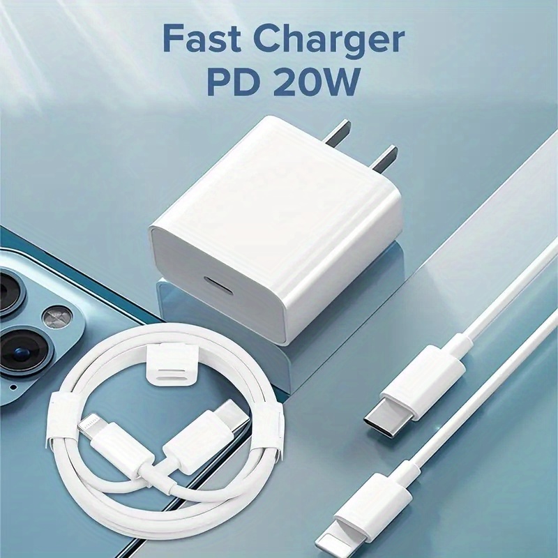 for iphone fast charging 20w mobile phone power adapter wall quick plug quick charge distribution data cable for apple iphone pd20w quick charge head with 1m 3 3ft cable details 1