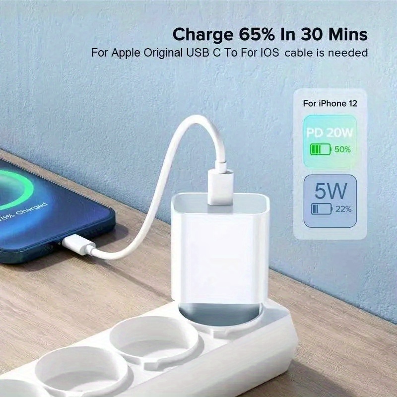 for iphone fast charging 20w mobile phone power adapter wall quick plug quick charge distribution data cable for apple iphone pd20w quick charge head with 1m 3 3ft cable details 4