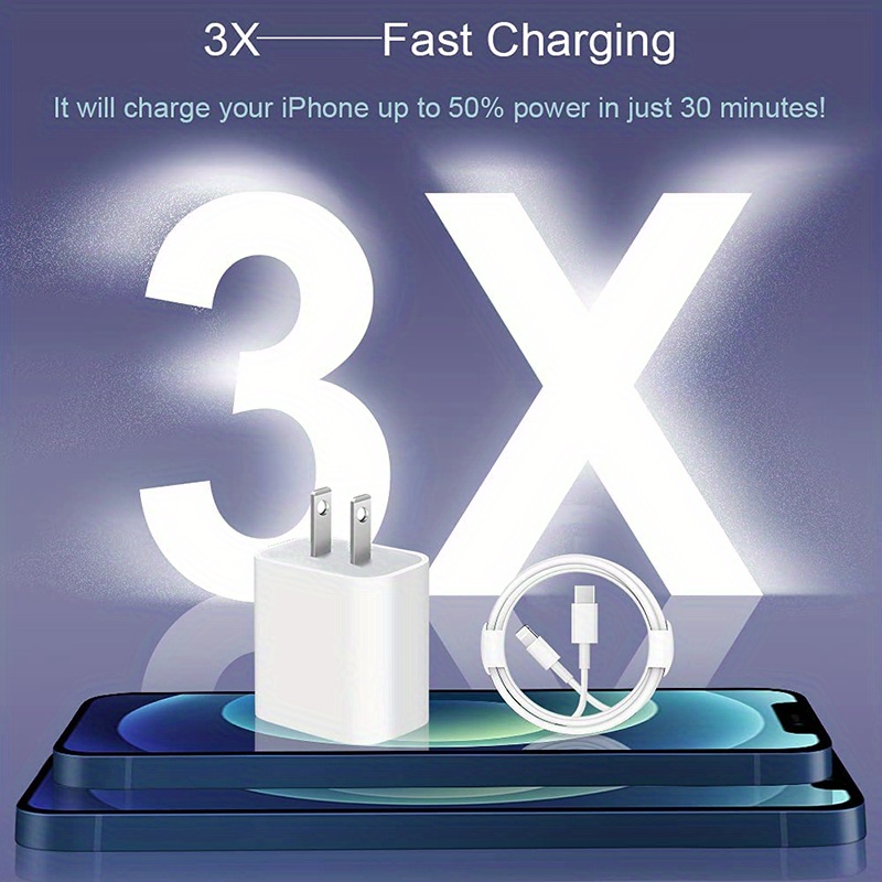 for iphone fast charging 20w mobile phone power adapter wall quick plug quick charge distribution data cable for apple iphone pd20w quick charge head with 1m 3 3ft cable details 9
