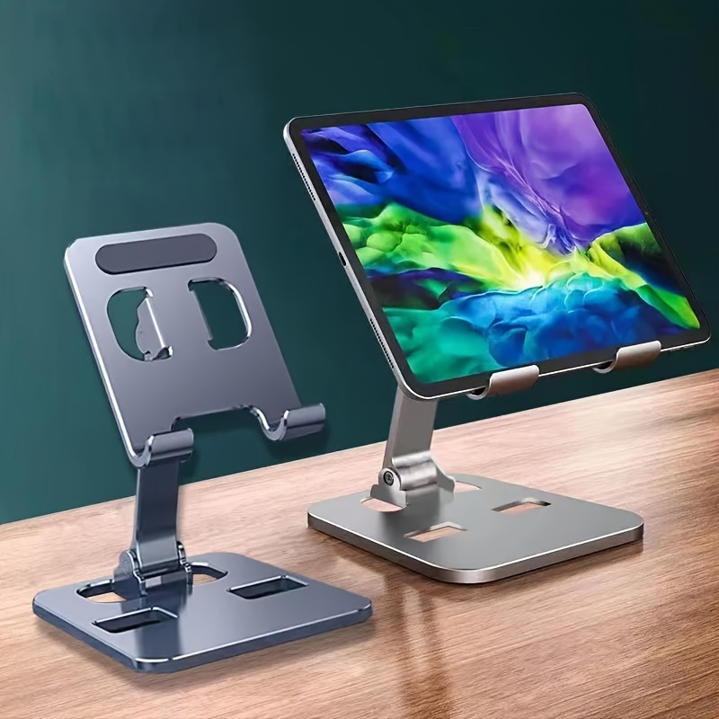 aluminum alloy portable-universal all aluminum alloy portable tablet holder for ipad holder tablet stand mount adjustable flexible mobile phone stand details 3
