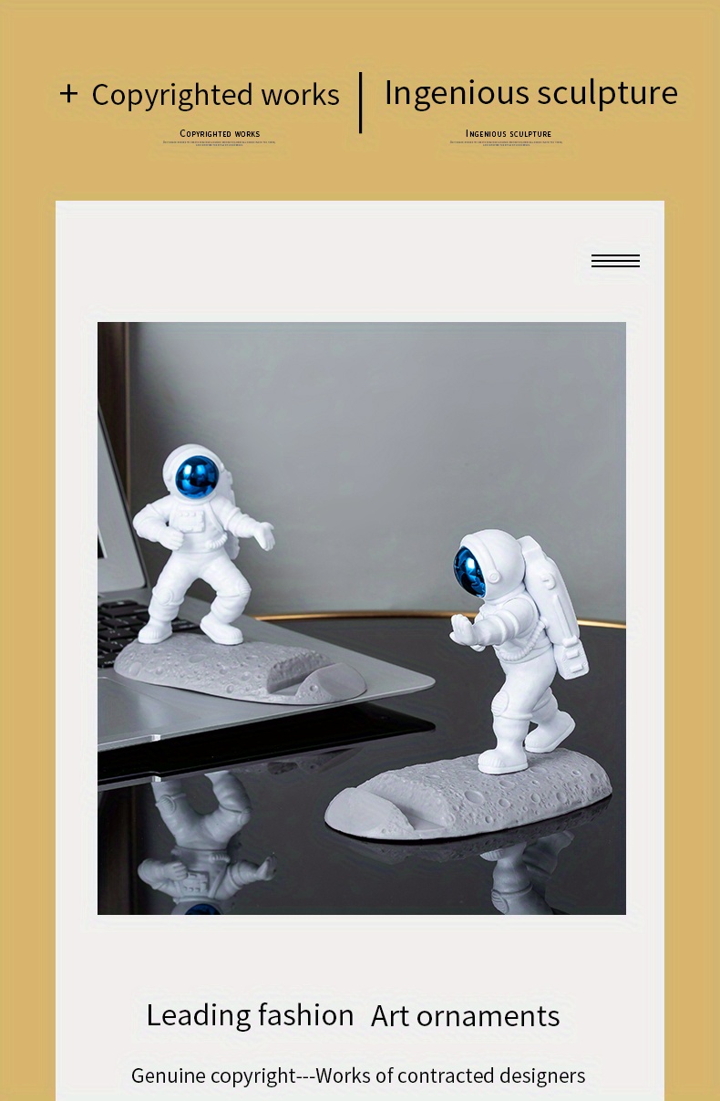 spice up your desk with this astronaut themed phone holder perfect for office decor details 2