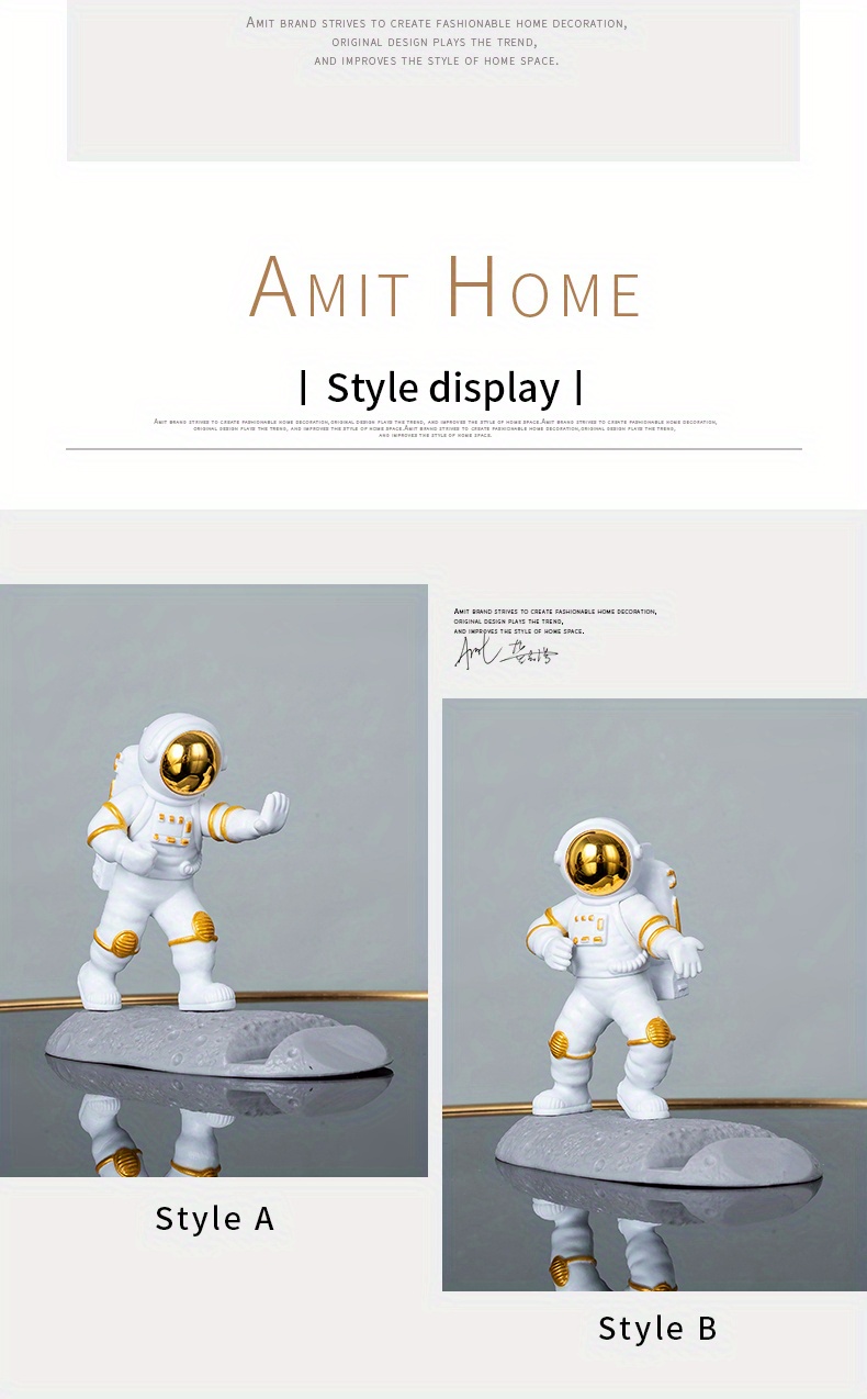 spice up your desk with this astronaut themed phone holder perfect for office decor details 3