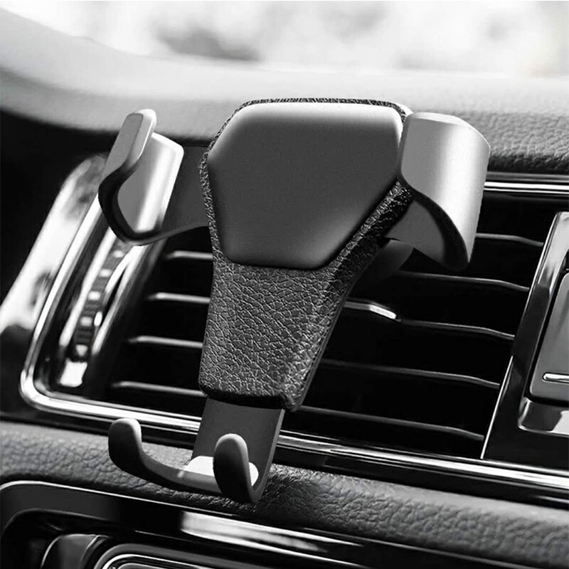 universal gravity auto phone holder for car air vent clip mount mobile phone holder cellphone stand for iphone for samsung details 2