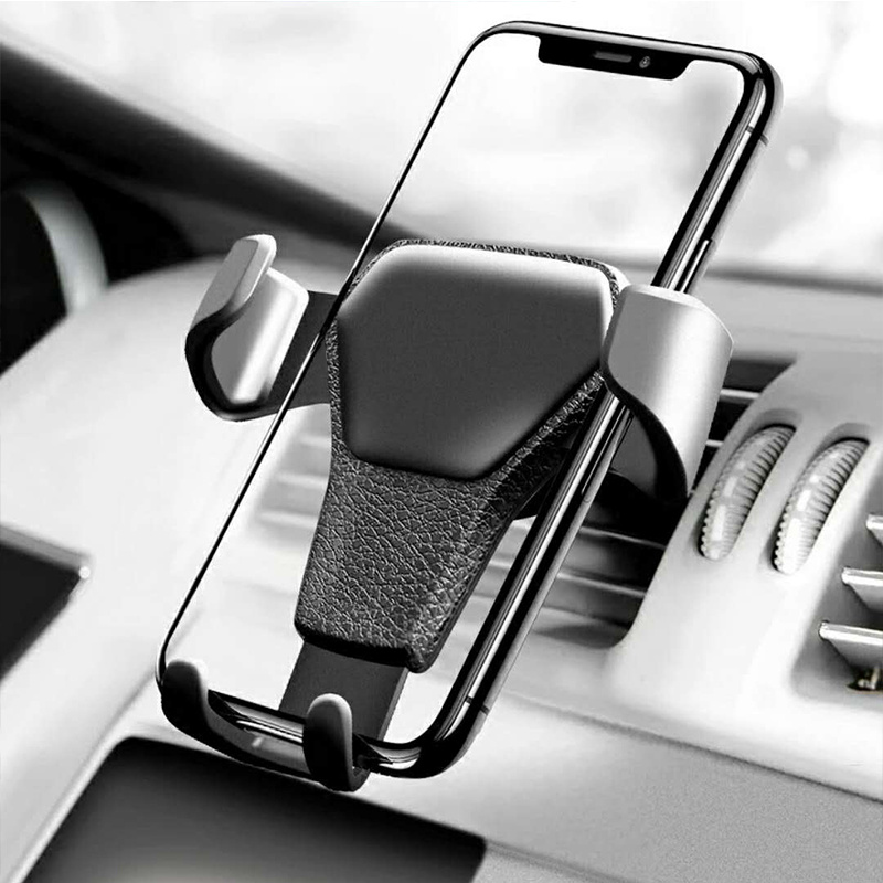 universal gravity auto phone holder for car air vent clip mount mobile phone holder cellphone stand for iphone for samsung details 4