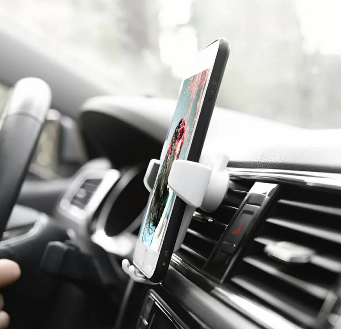 universal gravity auto phone holder for car air vent clip mount mobile phone holder cellphone stand for iphone for samsung details 6