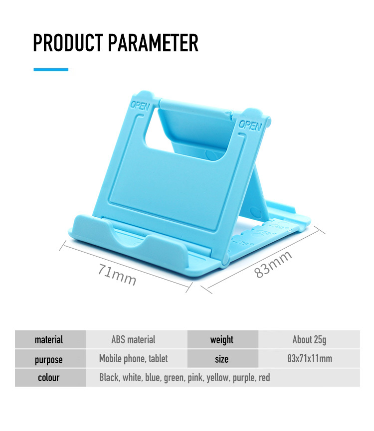 foldable plastic phone holder stand perfect for iphone xsmax 13 xiaomi mi 8 and more details 3
