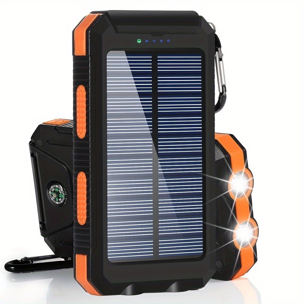 solar charging bank strong lighting at night suitable for charging all models of mobile phones easy to carry suitable for camping mountain climbing and other night appearance details 0