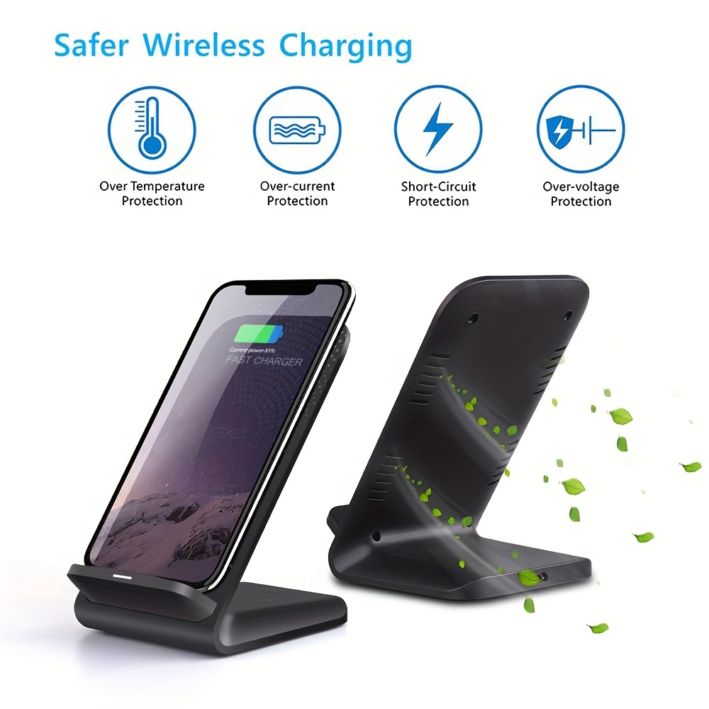 15w ultra fast wireless charger mobile phone holder foldable base holder for ios portable trial mobile wireless charger details 1