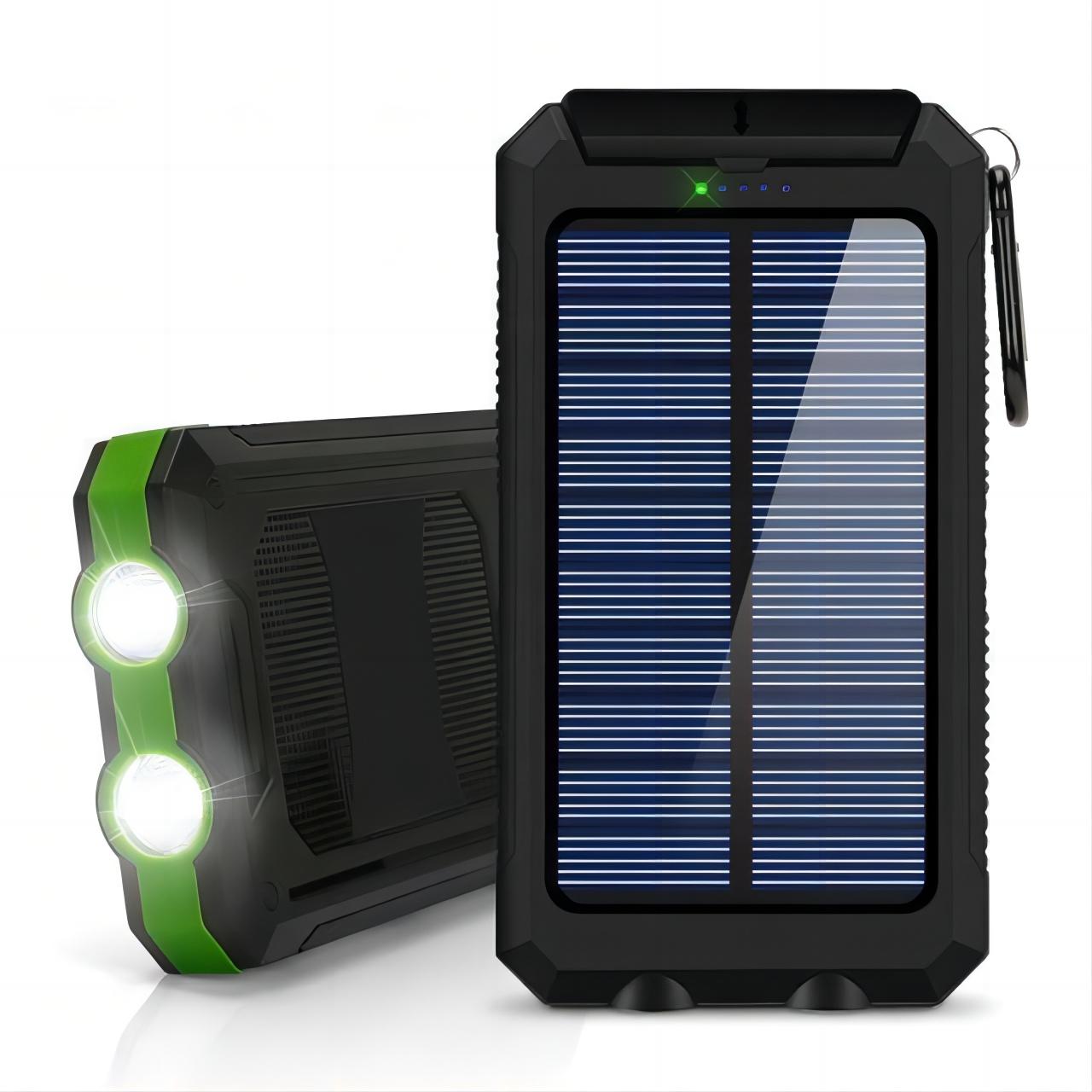 20000mah portable solar power bank 2 usb charging ports strong led light outdoor emergency use perfect gift for birthdays valentines easter more details 1