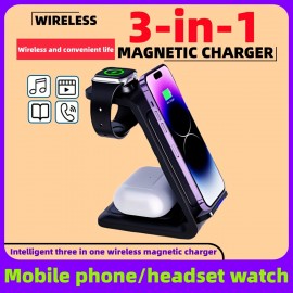 3 In 1 Multifunctional Wireless Charger, Charging Station Mobile Phone Holder For IPhone\iWatch\AirPods