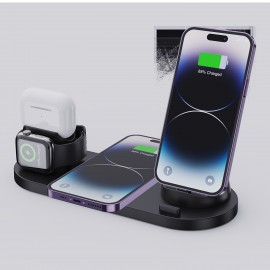 10 In 1 Wireless Charger Stand For IPhone 14 13 12 11 Samsung Xiaomi  Fast Charging Dock Station For Airpods Pro IWatch 7