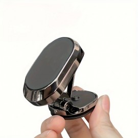 Car Folding Magnetic Suction Mobile Phone Holder Instrument Panel Holder Car Phone Holder 360 Rotation Navigation Holder