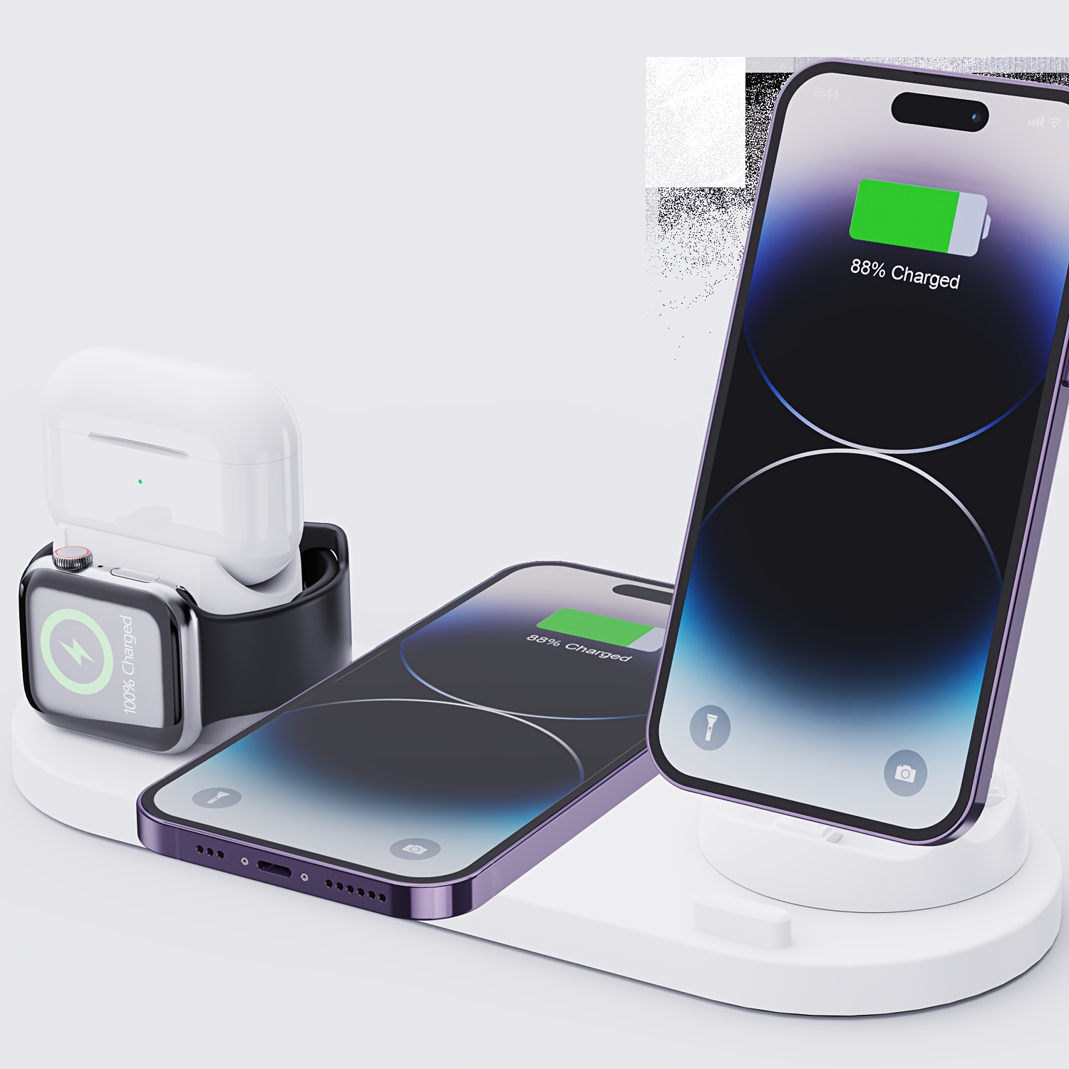 10 in 1 wireless charger stand for iphone 14 13 12 11 samsung xiaomi fast charging dock station for airpods pro iwatch 7 details 5