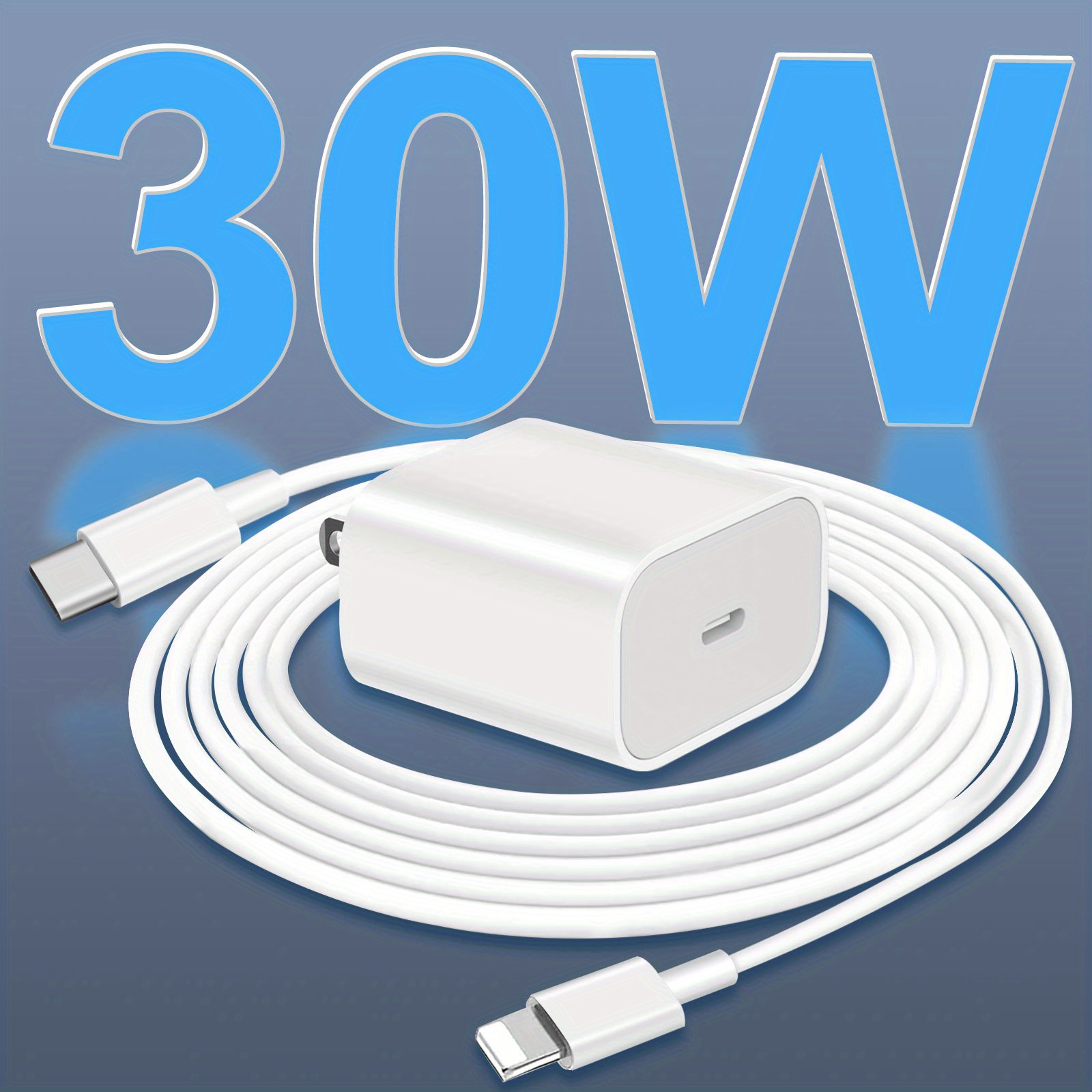 30w usb c charger wall block power adapter compatible with iphone 14 13 12 x 8 mini details 0